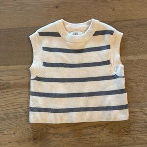 Zara girls sleeveless sweater - size 8-9